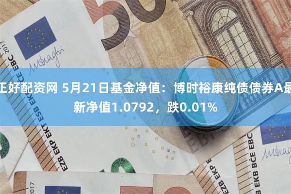 正好配资网 5月21日基金净值：博时裕康纯债债券A最新净值1.0792，跌0.01%