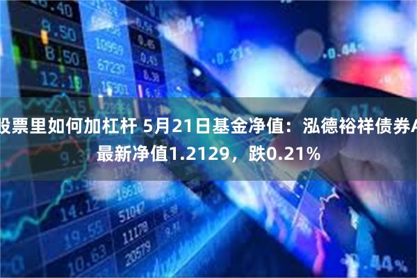 股票里如何加杠杆 5月21日基金净值：泓德裕祥债券A最新净值1.2129，跌0.21%