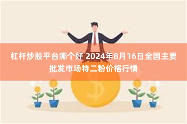 杠杆炒股平台哪个好 2024年8月16日全国主要批发市场特二粉价格行情