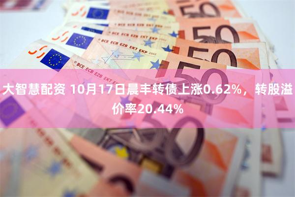 大智慧配资 10月17日晨丰转债上涨0.62%，转股溢价率20.44%