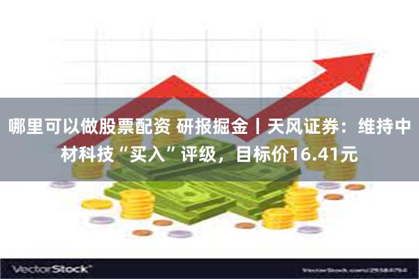 哪里可以做股票配资 研报掘金丨天风证券：维持中材科技“买入”评级，目标价16.41元