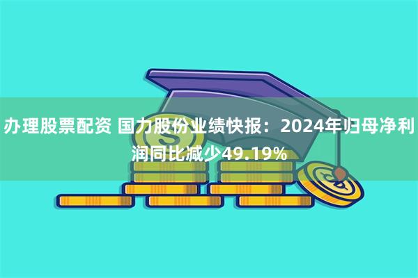 办理股票配资 国力股份业绩快报：2024年归母净利润同比减少49.19%